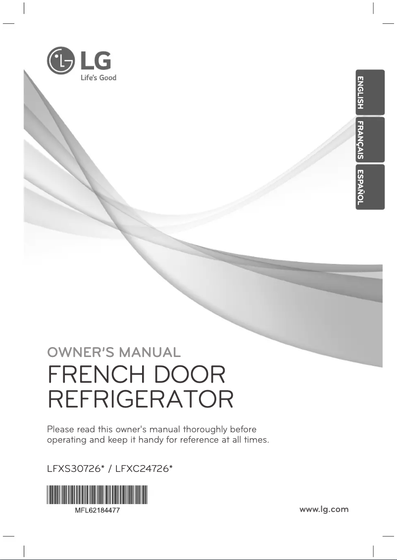 First page image of the manual for Diamond Collection LFXC24726D