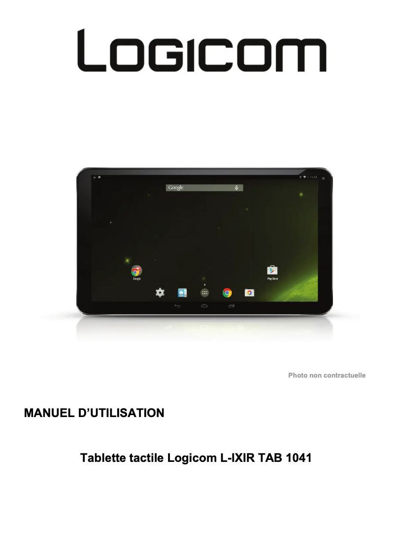 First page image of the manual for L-Ixir Tab 1041