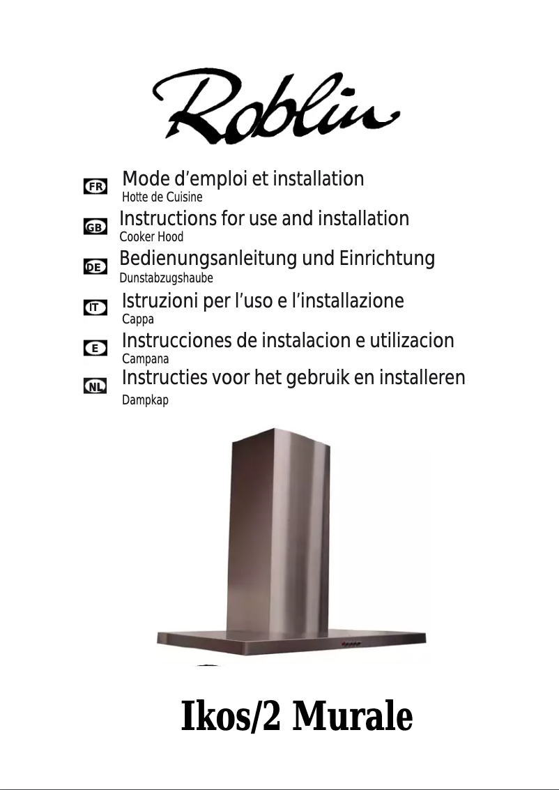 First page image of the manual for Ikos 2