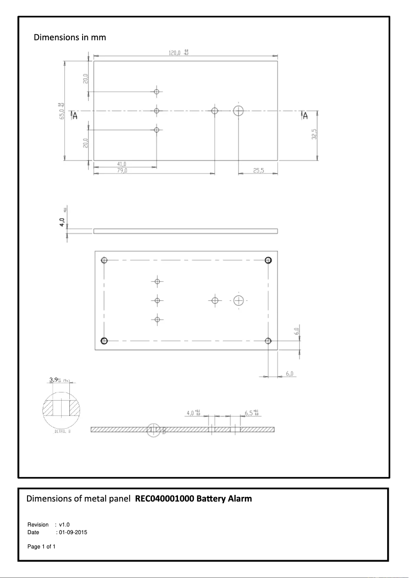 First page image of the manual for Battery Alarm GX