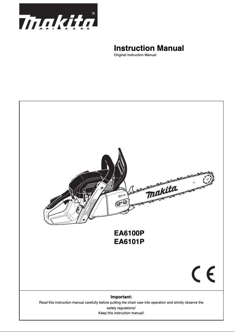 First page image of the manual for EA6101P