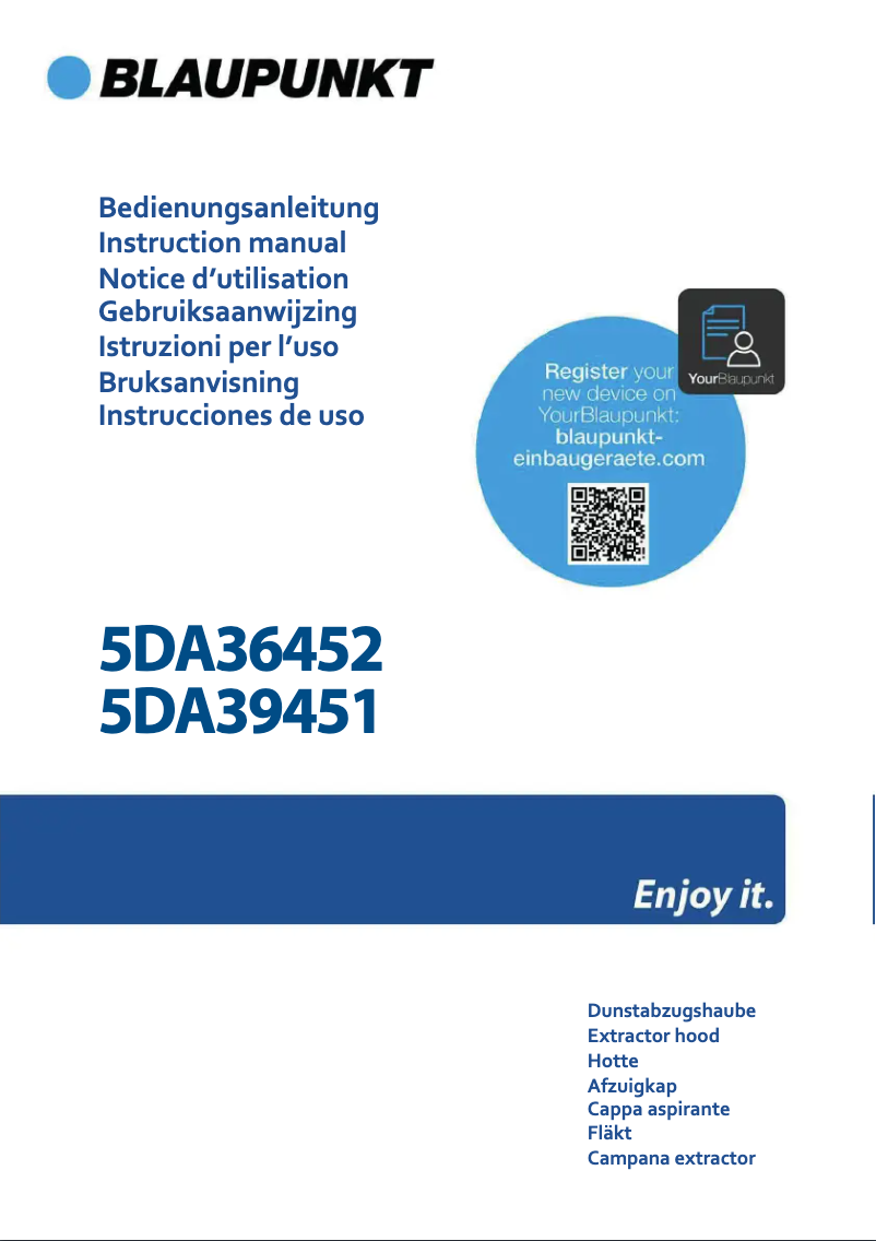 Image de la première page du manuel de l'appareil 5DA39451