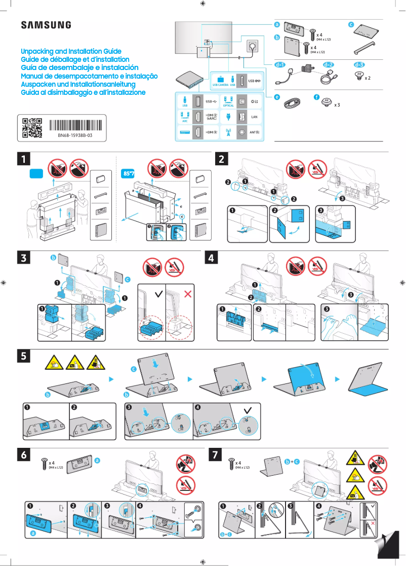 Page 1 of the manual User Manual Samsung QN75QN800CK