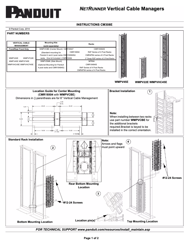 Page 1 of the manual User Manual Panduit RNRV10
