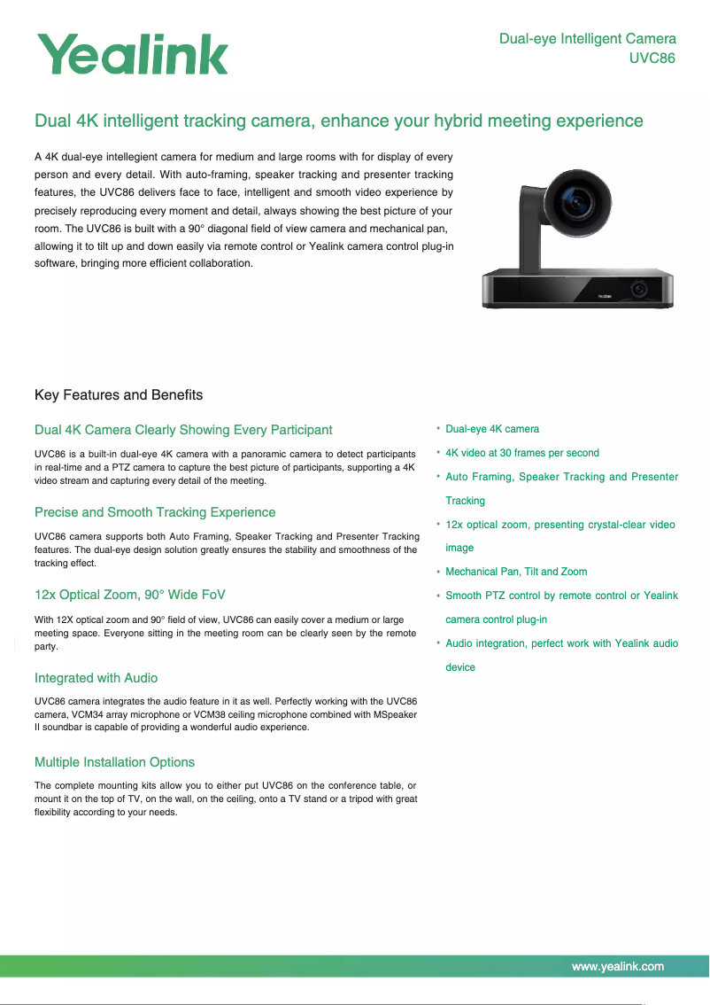 First page image of the manual for UVC86