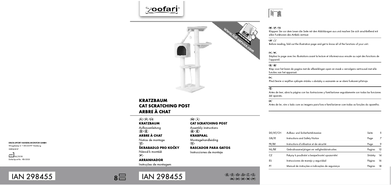 Page 1 of the manual User Manual Zoofari IAN 298455