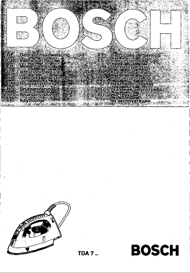 Page 1 of the manual User Manual Bosch TDA7301
