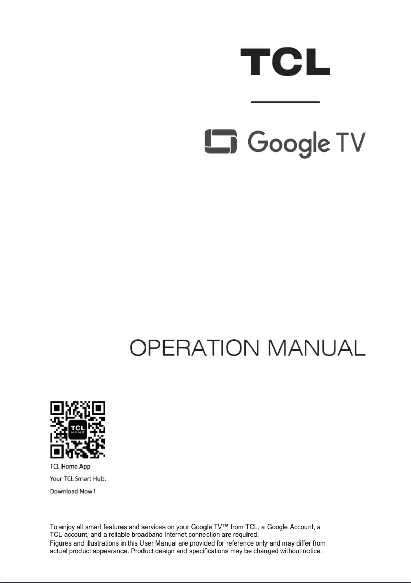 Page 1 of the manual User Manual TCL 85A300W