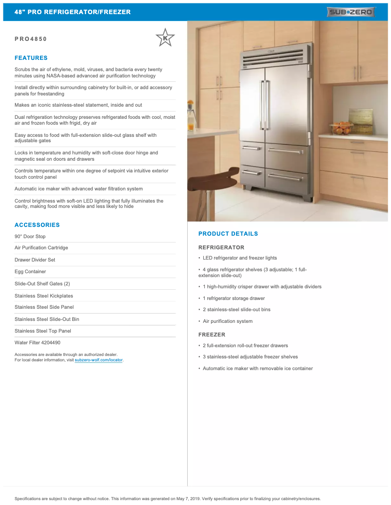 First page image of the manual for PRO4850