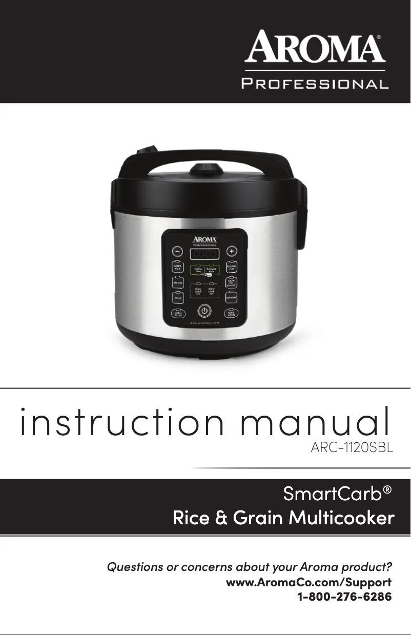 First page image of the manual for SmartCarb ARC-1120SBL