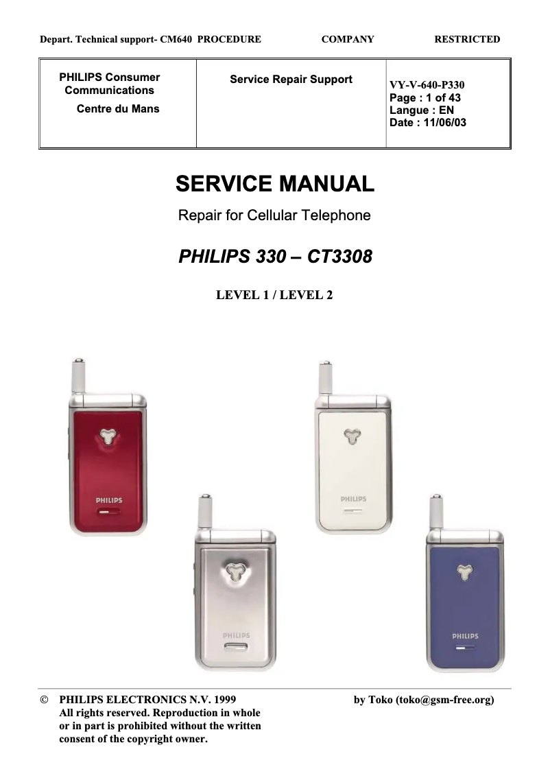 First page image of the manual for Fisio 330