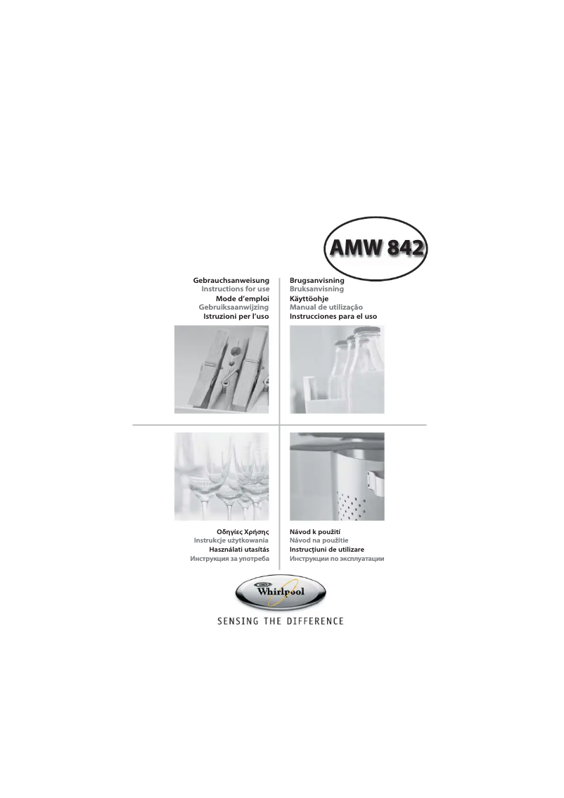Page 1 of the manual User Manual Whirlpool AMW 842 IX