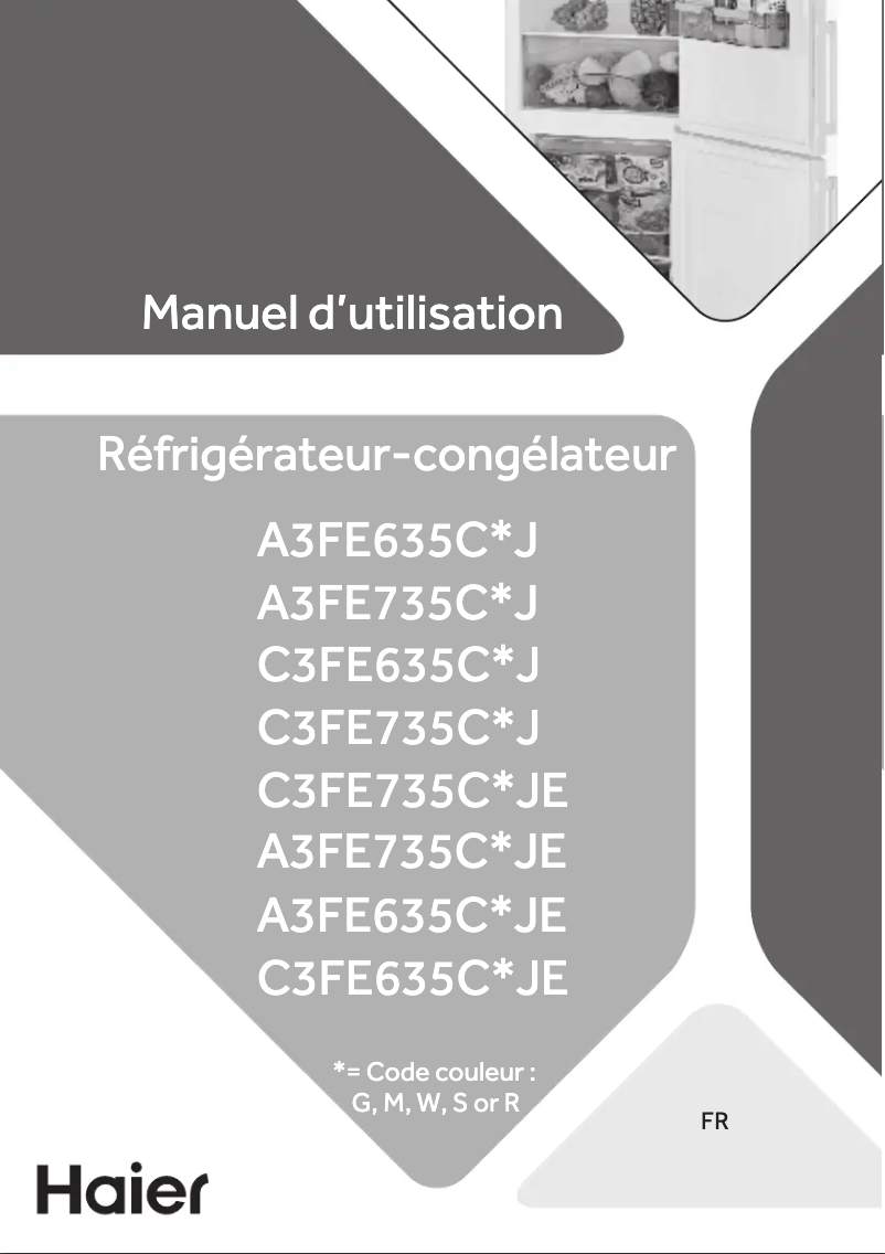 First page image of the manual for C3FE635CRJ