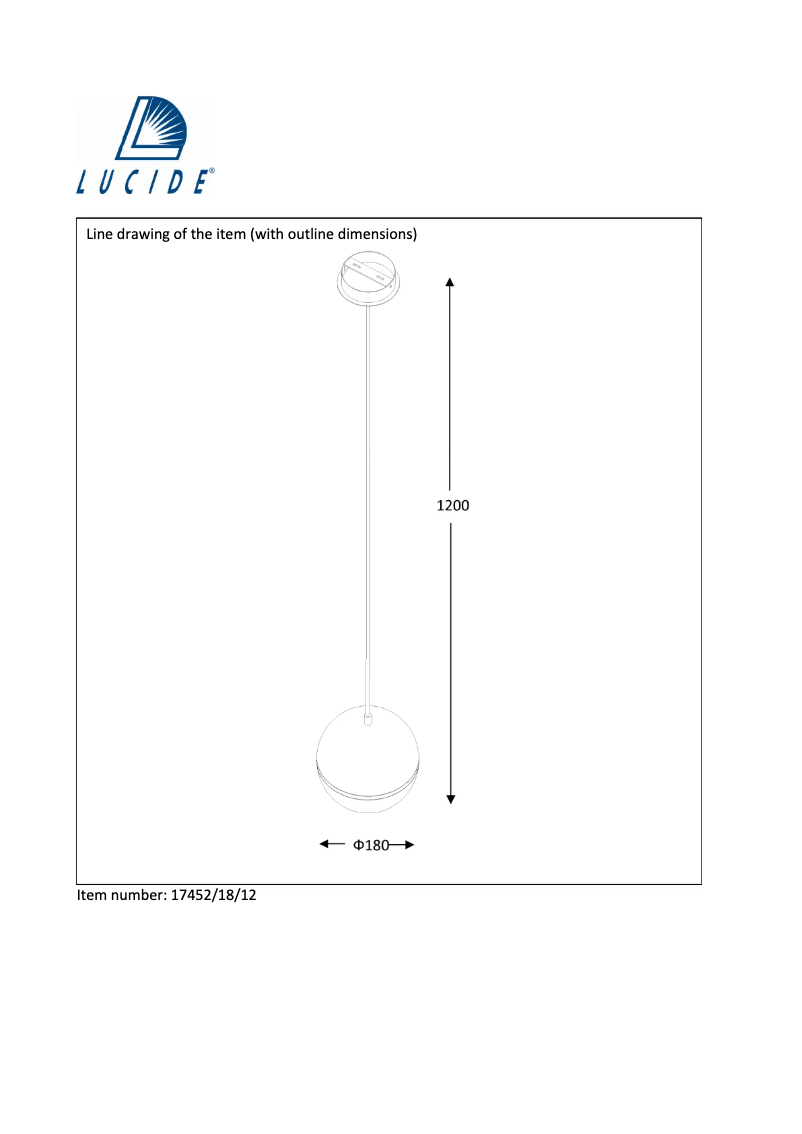Page 1 of the manual User Manual Trio Lighting Volo