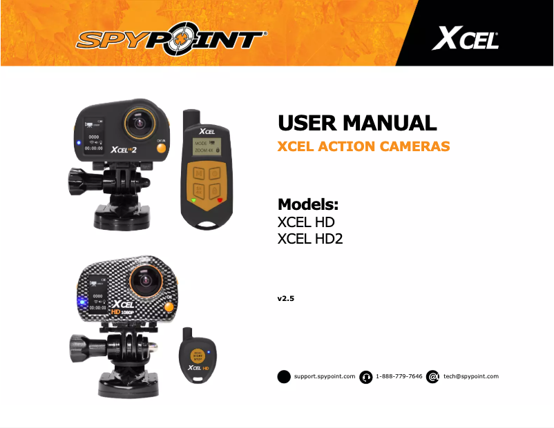 First page image of the manual for XCEL HD2