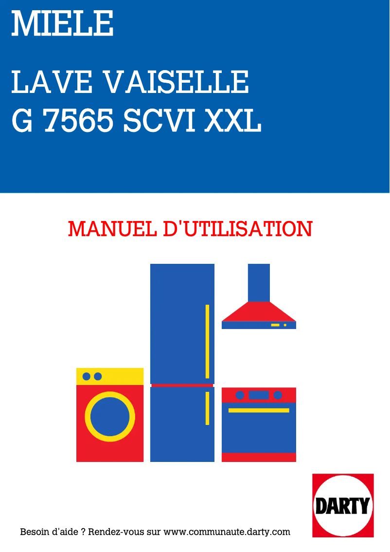 Page 1 of the manual User Manual Miele G 7565 SCVi XXL AutoDos