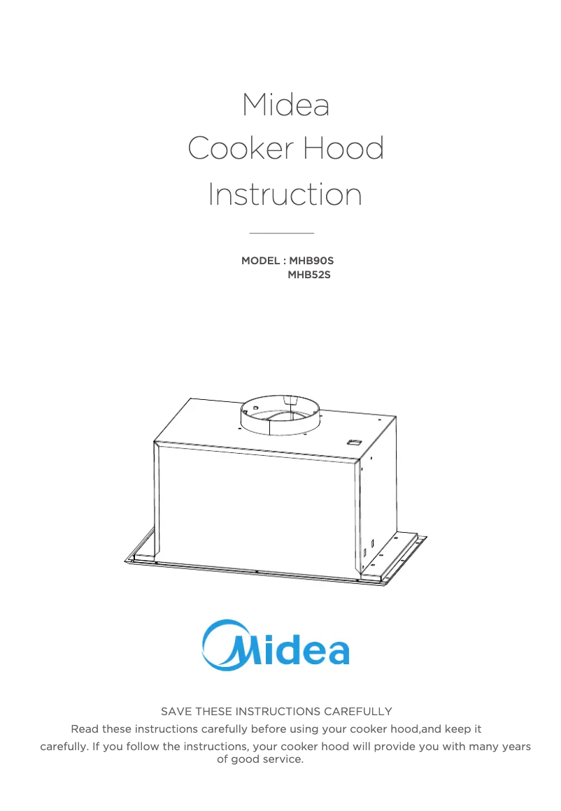 Page 1 of the manual User Manual Midea MHB52S