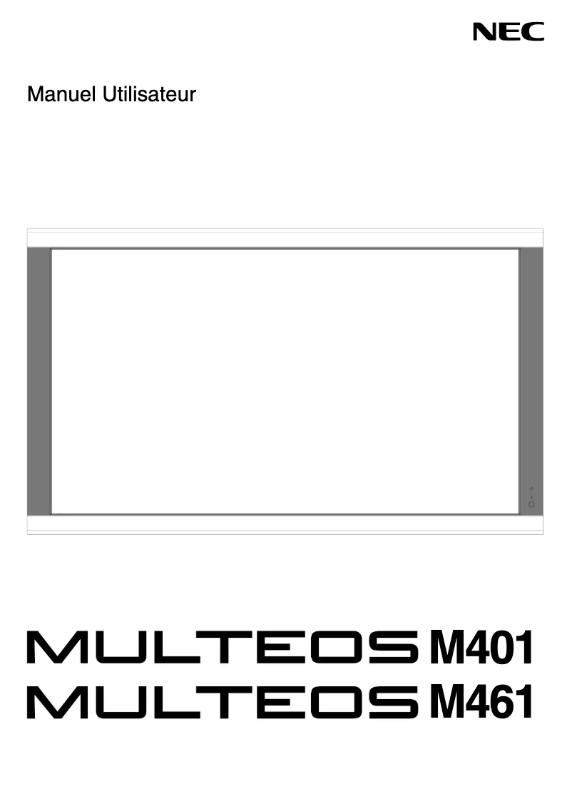 First page image of the manual for Multeos M461