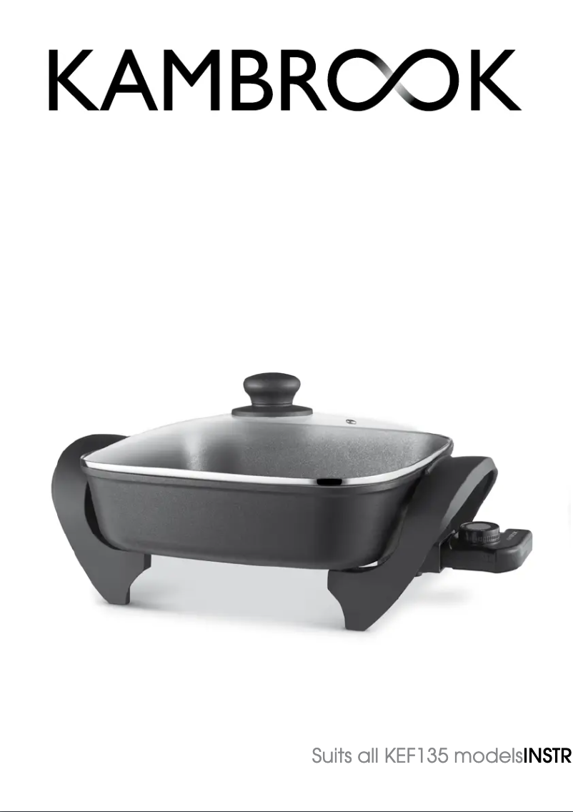 Page 1 of the manual User Manual Kambrook Deep Dish KEF135