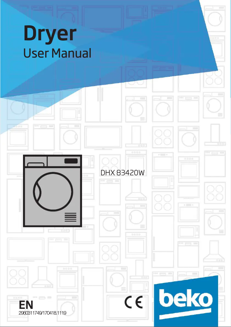 First page image of the manual for DHX83420