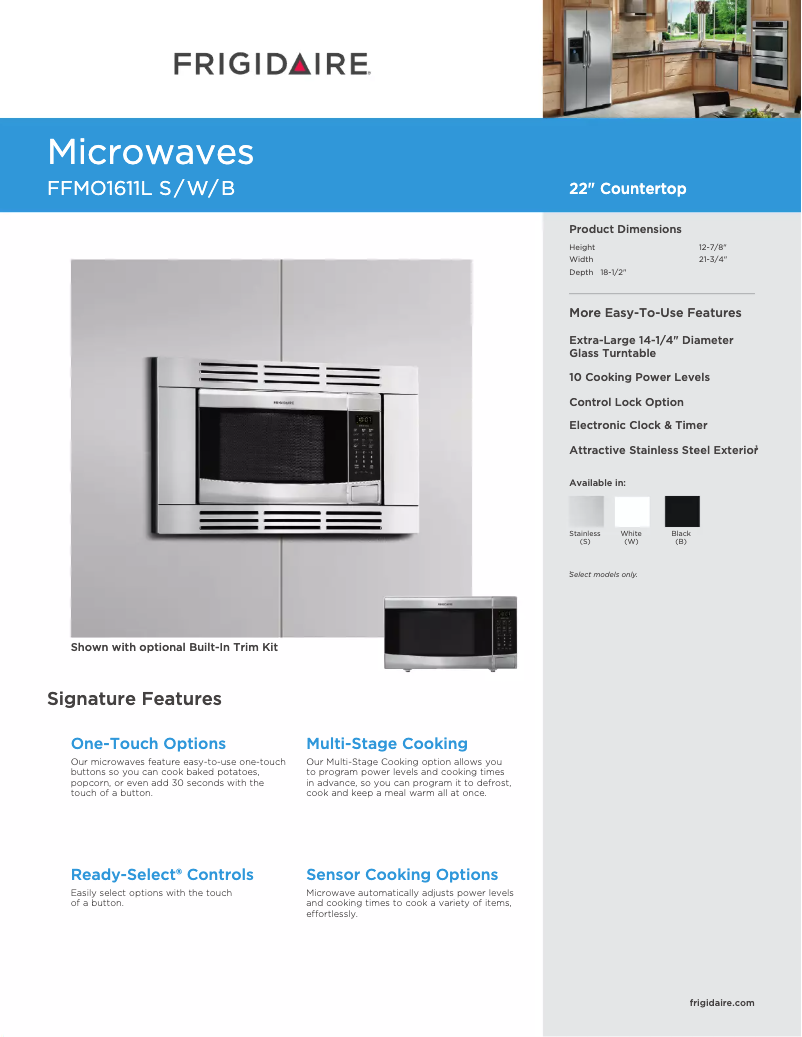 Image de la première page du manuel de l'appareil FFMO1611LS