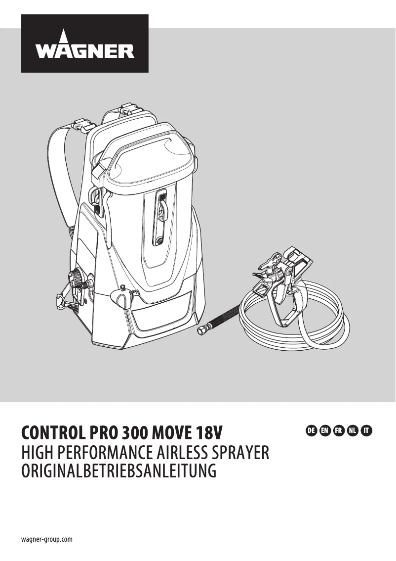First page image of the manual for Control Pro 300 Move 18V