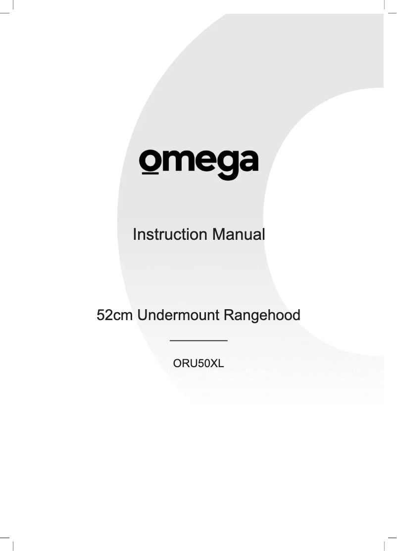 Page 1 of the manual User Manual Omega ORU50XL