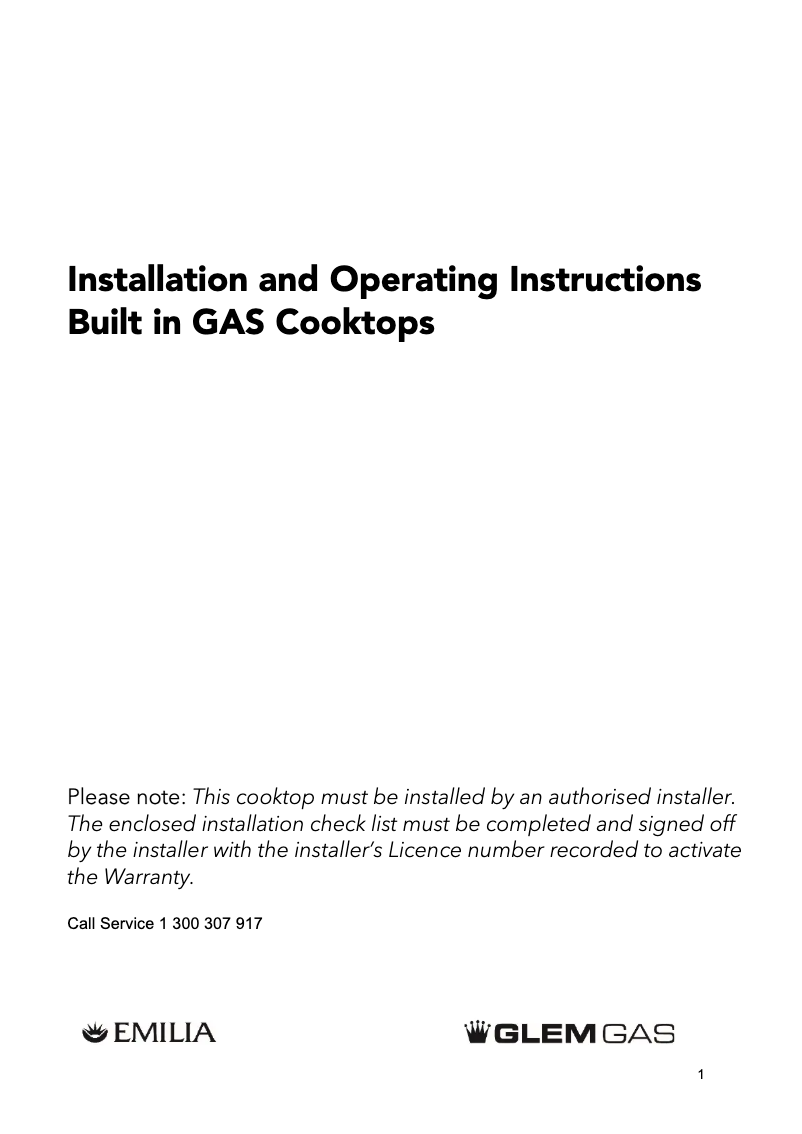 First page image of the manual for GT64GWI