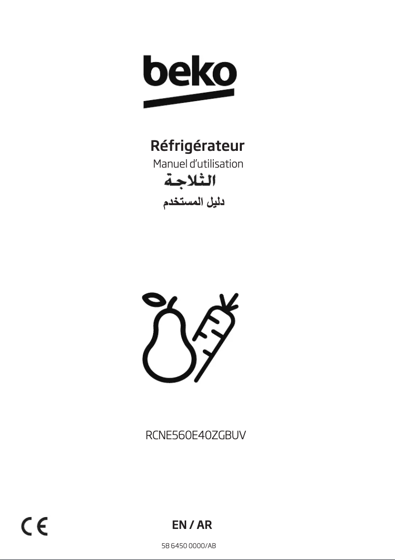 First page image of the manual for RCNE560E40ZGBUV