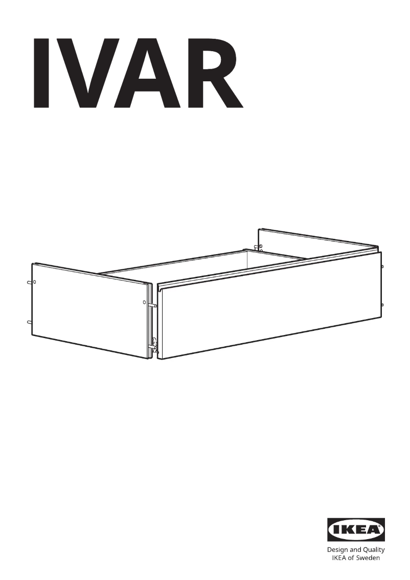 Page 1 of the manual User Manual Ikea IVAR 504.889.08