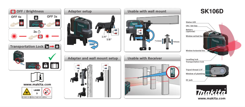 First page image of the manual for SK106DZ
