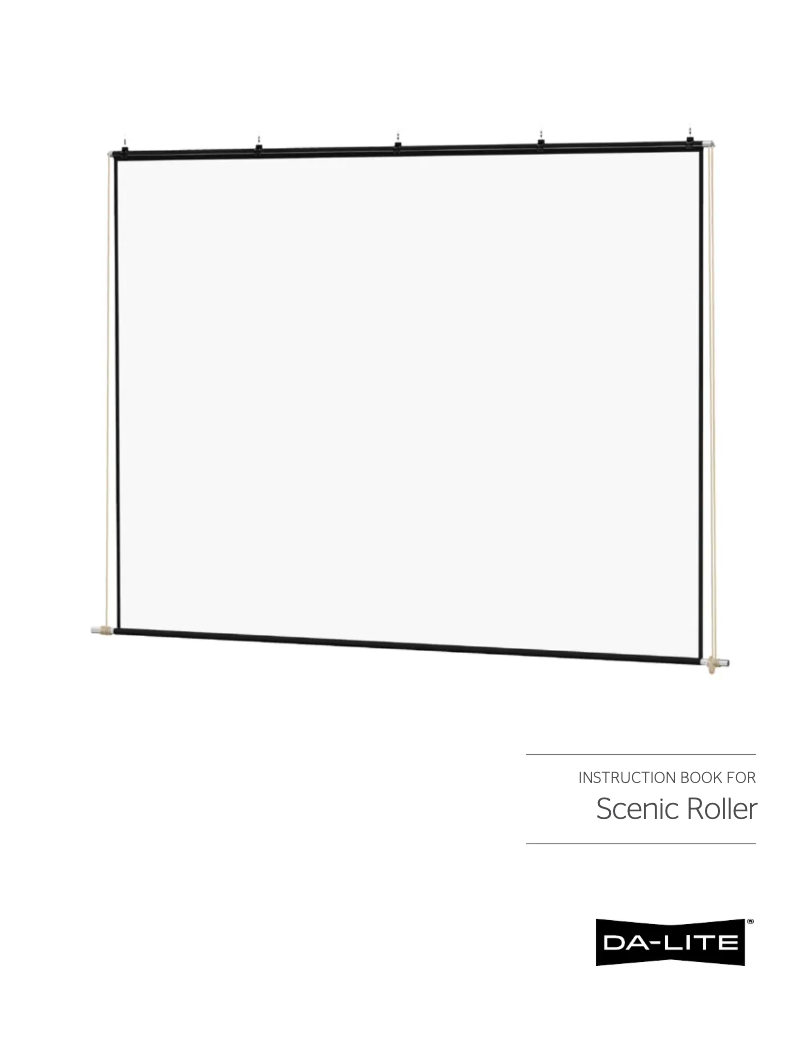 First page image of the manual for Scenic Roller 40317