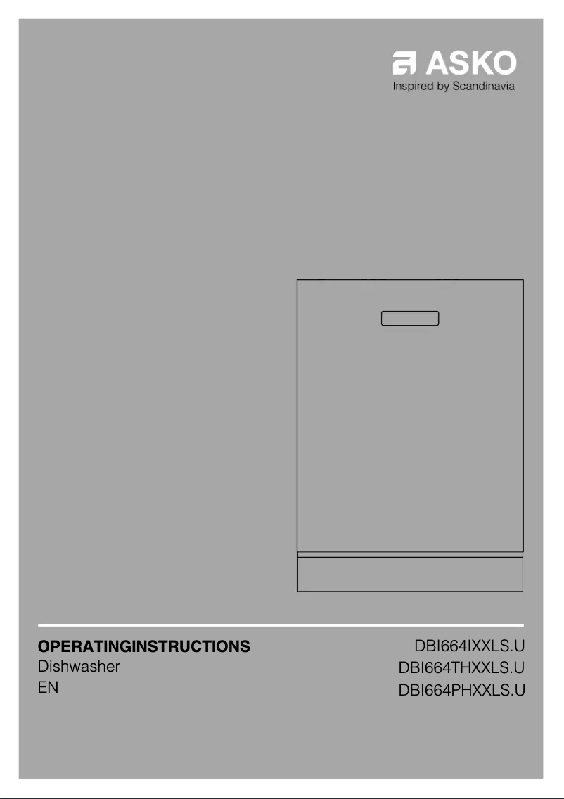 Page 1 of the manual User Manual Asko DBI664IXXLS