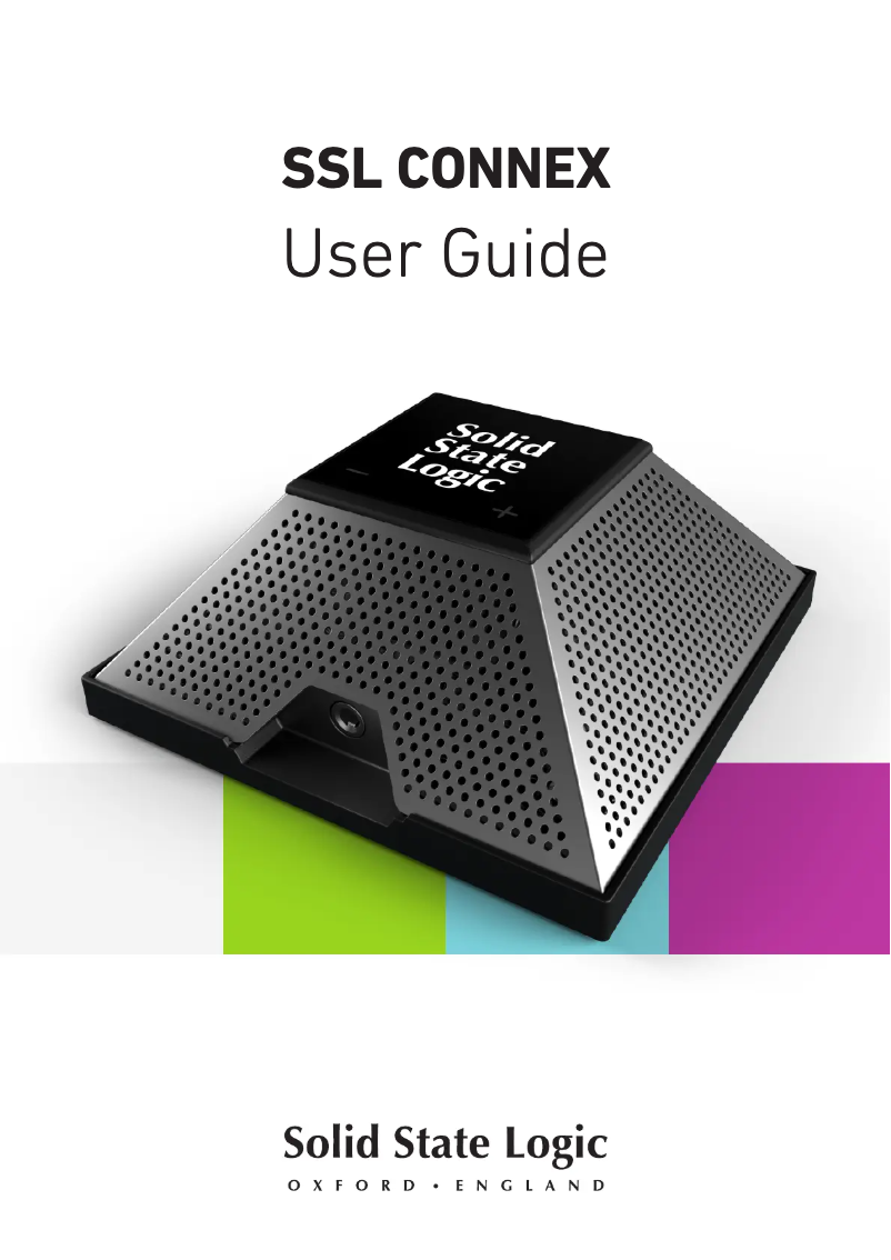 First page image of the manual for SSL Connex