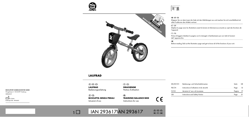 Page 1 of the manual User Manual Playtive IAN 293617