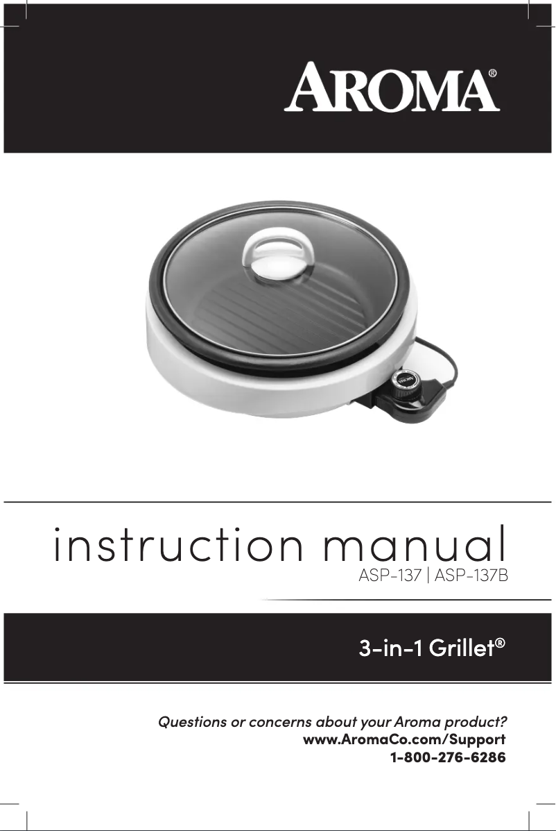 Page 1 of the manual User Manual Aroma ASP-137