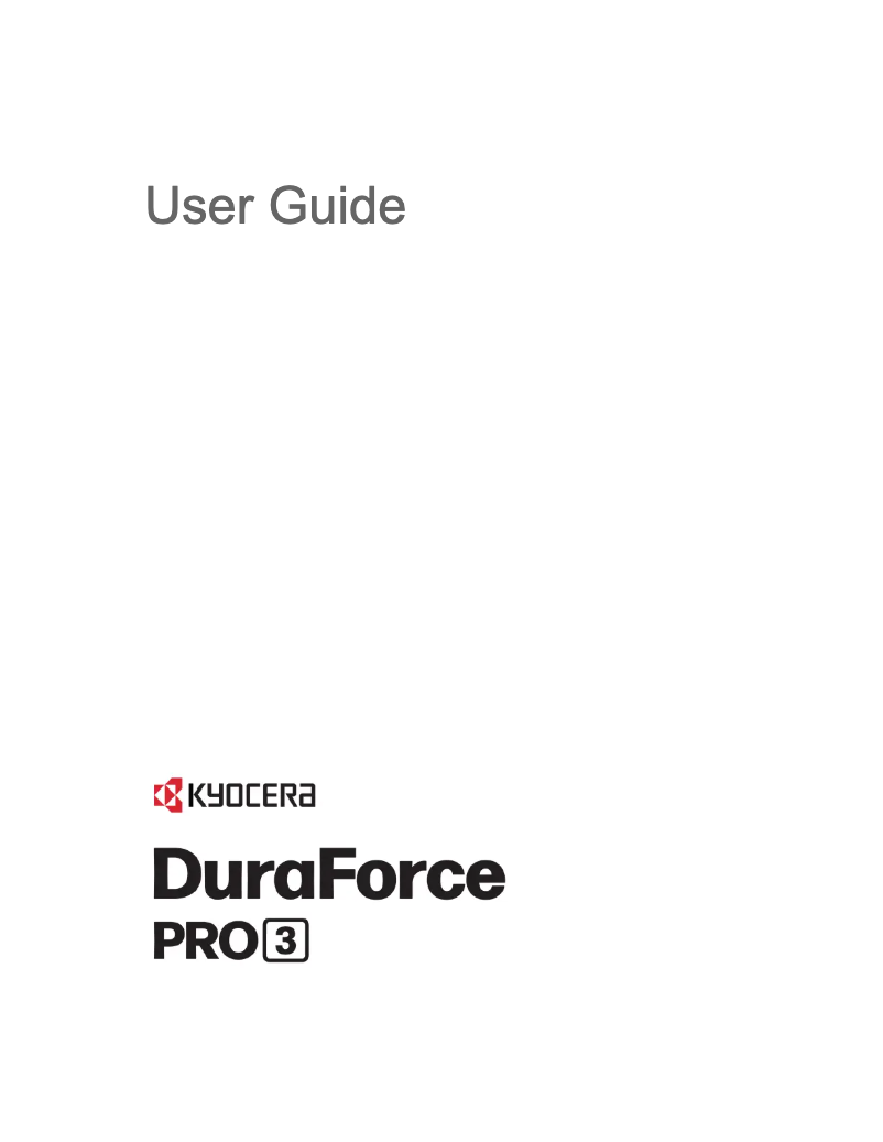 First page image of the manual for DuraForce Pro 3
