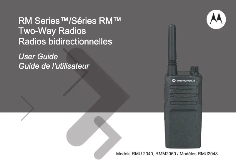 First page image of the manual for RMM2050