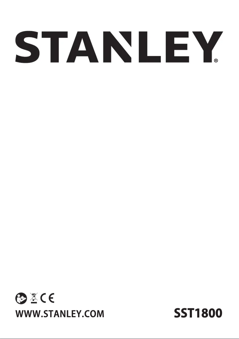 Page 1 of the manual User Manual Stanley SST1800