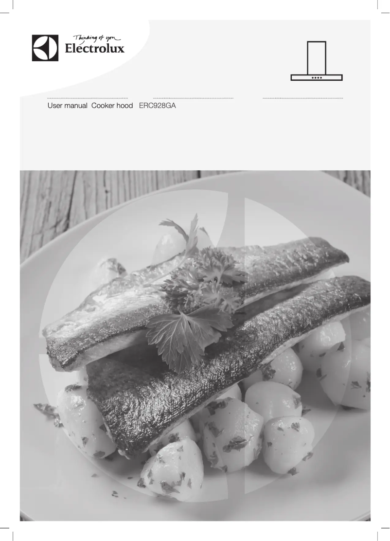 First page image of the manual for ERC928GA