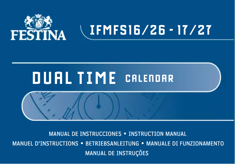 Page 1 of the manual User Manual Festina Chronograph F16488
