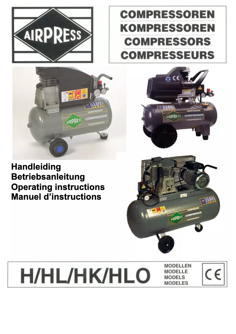 Page 1 of the manual User Manual Airpress HL 375-100