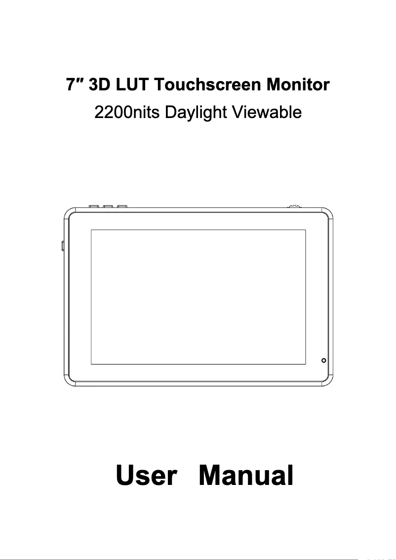 First page image of the manual for LUT7