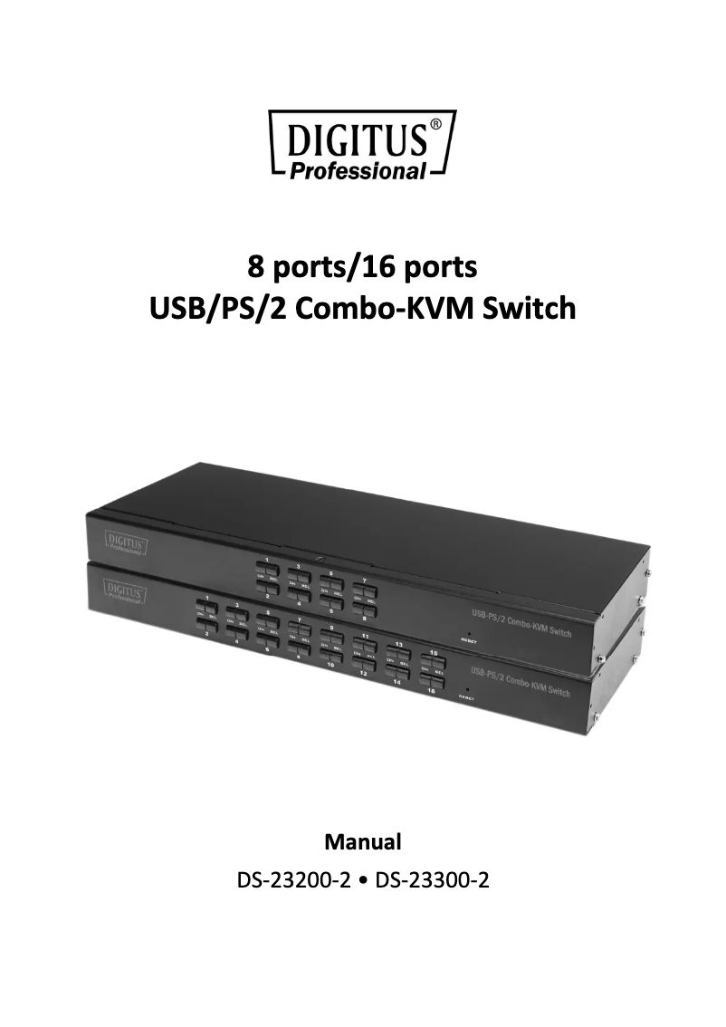 First page image of the manual for DS-23300-2