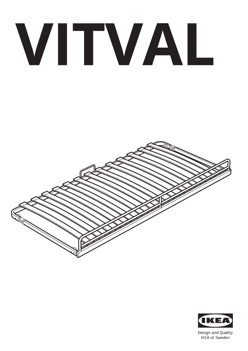 Page 1 of the manual User Manual Ikea VITVAL 104.483.25