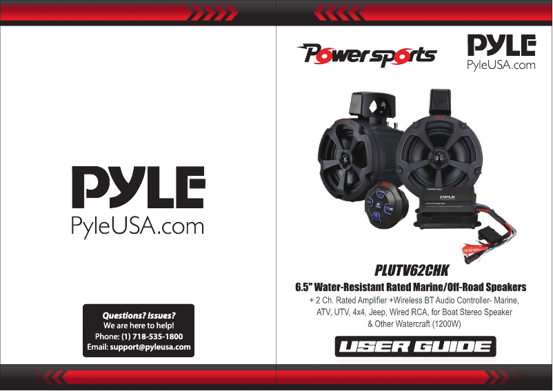 Page 1 of the manual User Manual Pyle PLUTV62CHK