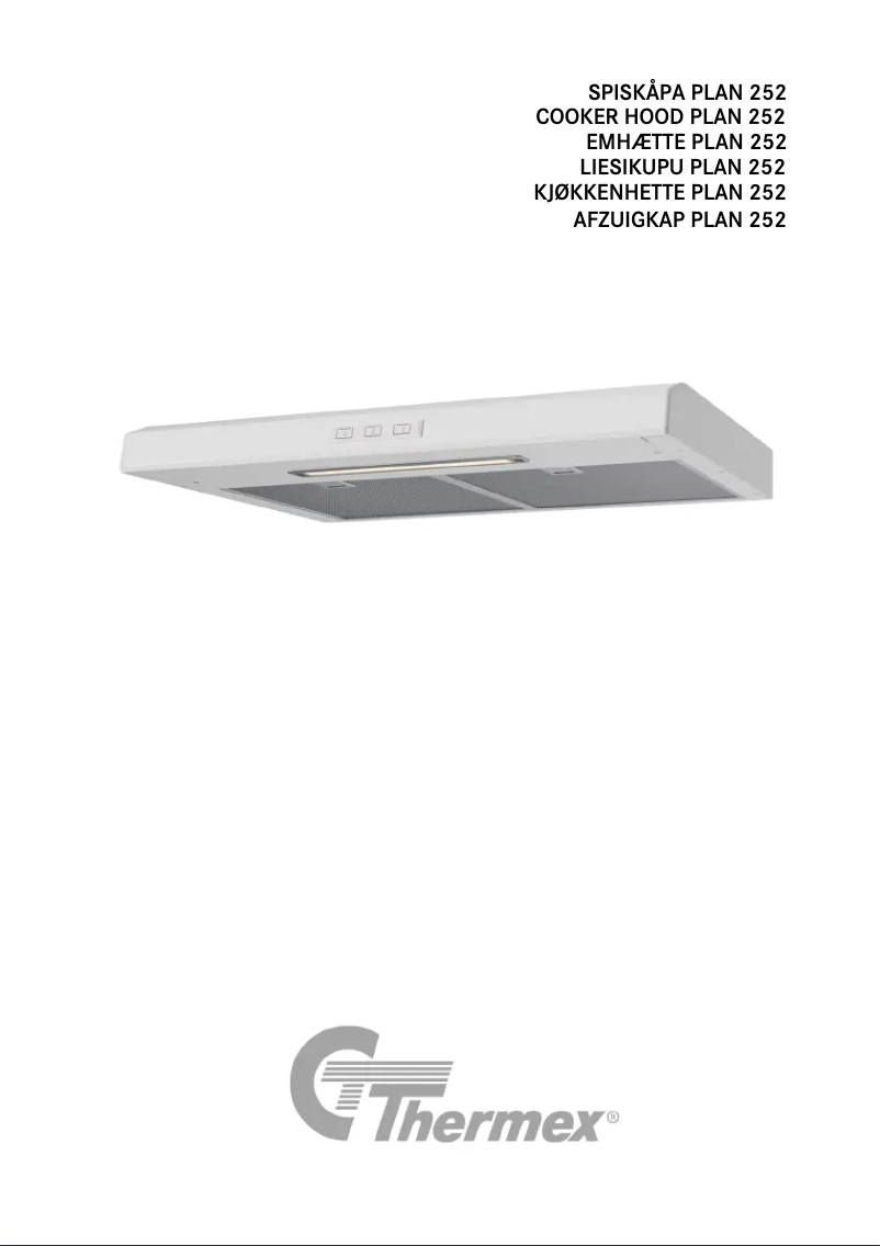 Page 1 of the manual User Manual Thermex Plan 252