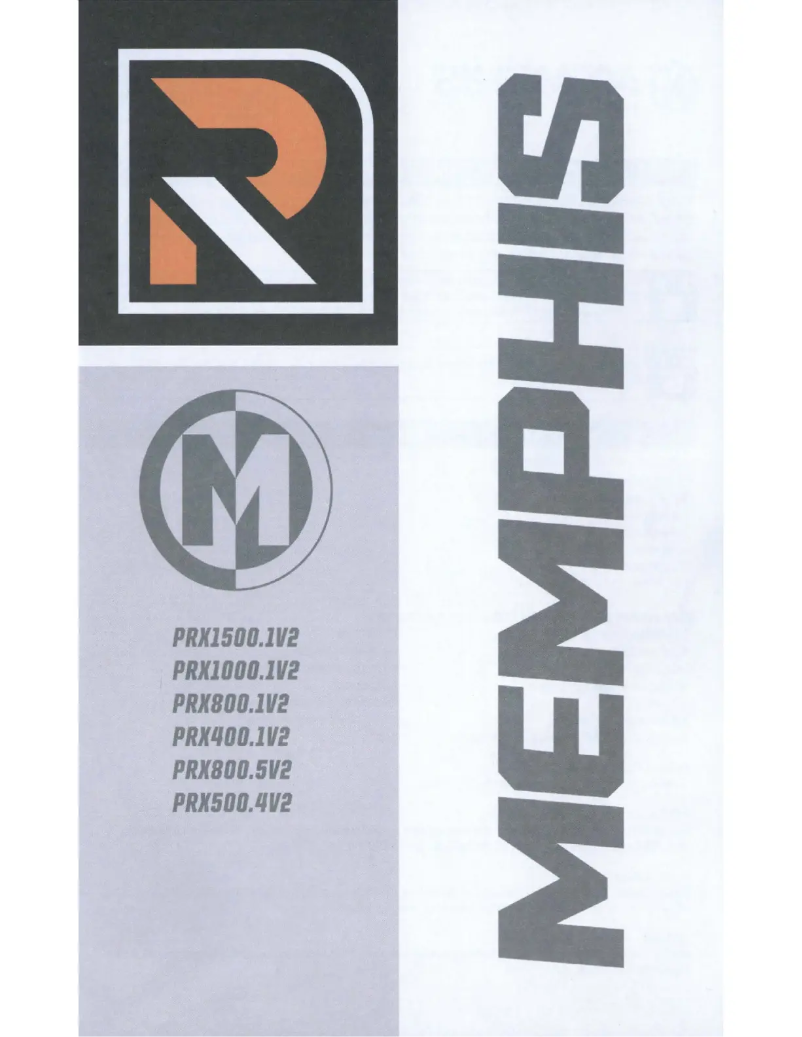 Page 1 of the manual User Manual Memphis Audio PRX500.4V2