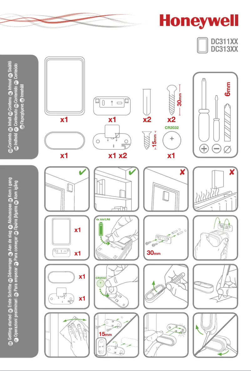 First page image of the manual for DC311NP2