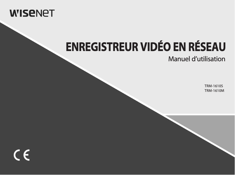 Page 1 of the manual User Manual Hanwha TRM-1610S